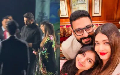 Abhishek Bachchan protects Aishwarya Rai as they arrive for Aaradhya’s special day