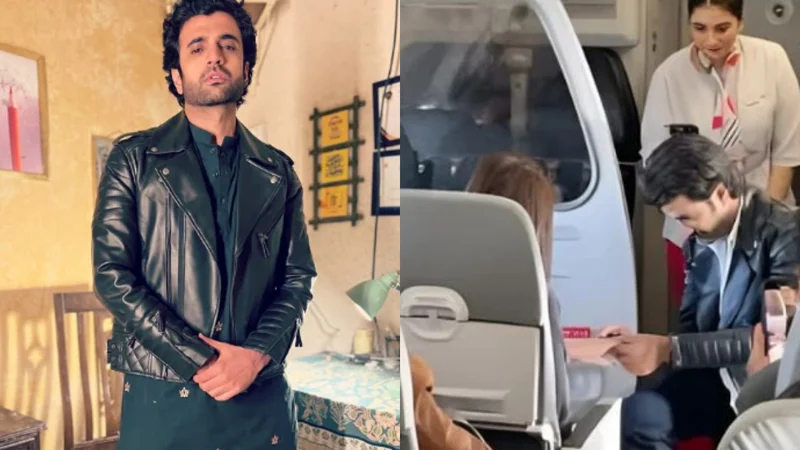 Umer Aalam proposes to girlfriend mid-flight, video goes viral