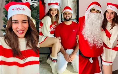 Kriti Sanon celebrates Christmas with rumored boyfriend Kabir Bahia, MS Dhoni, and Sakshi