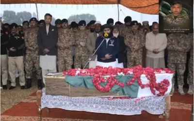 Shaheed Major laid to rest with full Military honor in Shakargarh
