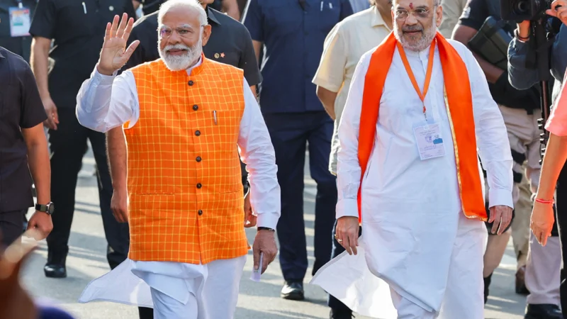 Modi casts its votes as Indian election reaches to its third phase