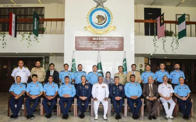 Naval Chief Admiral Naveed Asharf visits Air War College Institute