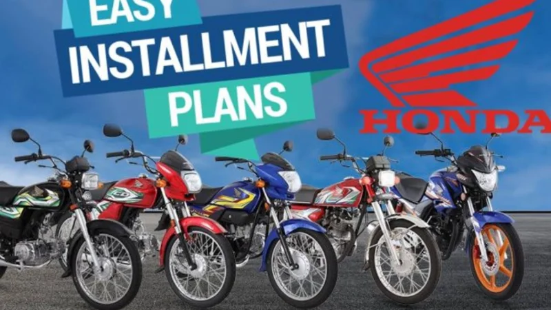 Honda CD 70, CG 125, and Pridor Installment Plans- May 2024