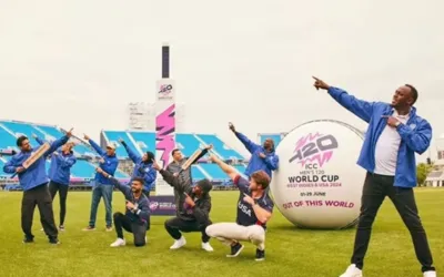 Usain Bolt shows his admiration for cricket