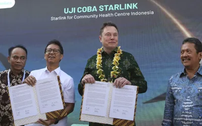 Elon Musk introduces Starlink service in Indonesia