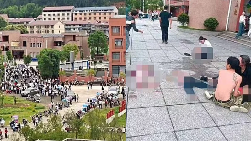 Deadly knife attack claims two lives at Guixi city primary school in China