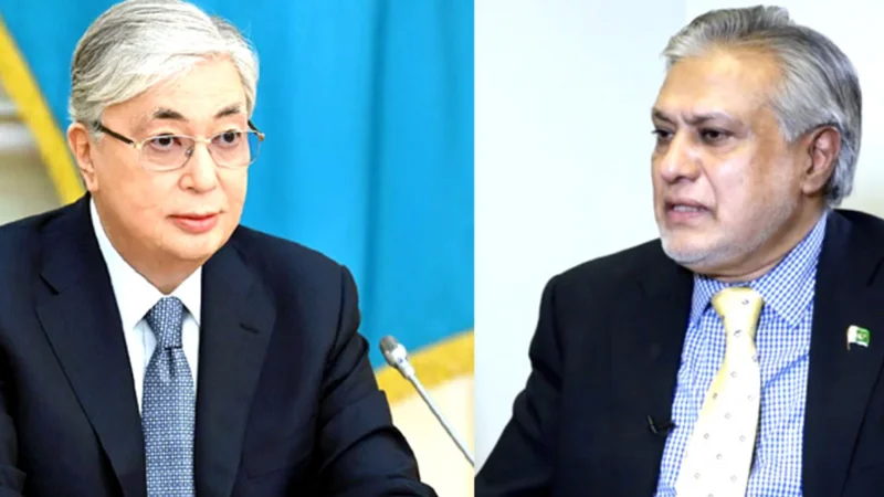 Ishaq Dar meets with President of Kazakhstan