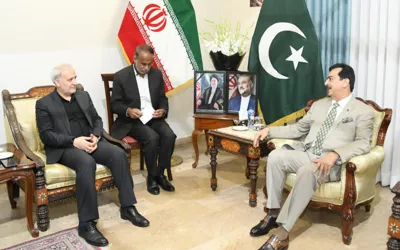 Gilani visits Iranian embassy for condolence