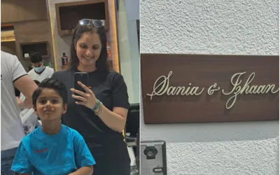 Sania Mirza Changes House Nameplate at Dubai Home