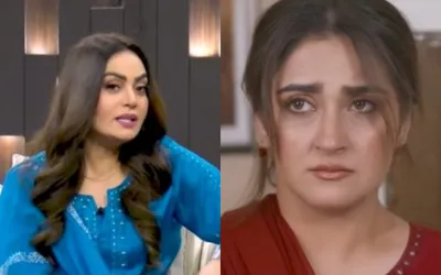 Sadia Imam give makeup advice to Hiba Bukhari on her “Jaan Nisar” look