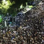 Thousands of resident’s protests outside Taiwan’s parliament
