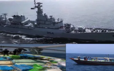Pakistan Navy foils major drug smuggling bid in North Arabian Sea