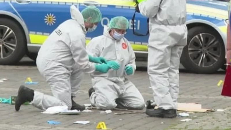 German Police shot a man armed with a knife who attacked far-right demo
