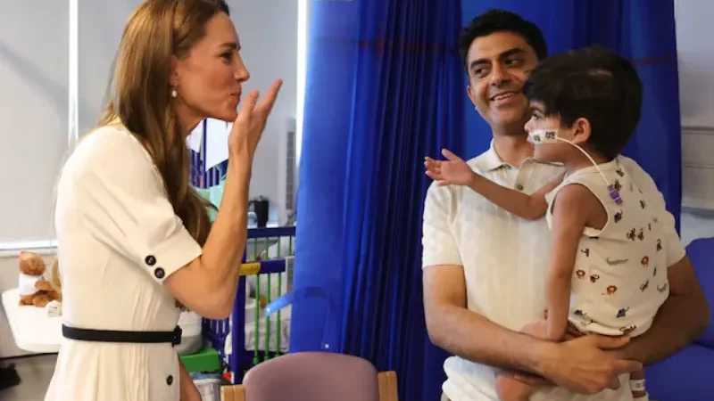 Princess of Wales visits Evelina London Children's Hospital