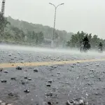 Rain, hailstorm and strong winds lash multiple areas of Karachi