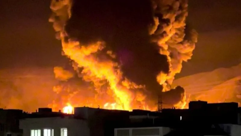 Oil depot destroyed in Tehran