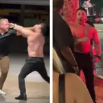 The Sandlot star Marty York engages in high-intensity street brawl
