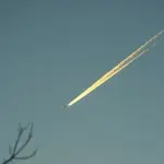 A meteor exploded north of Cleveland over Lake Erie