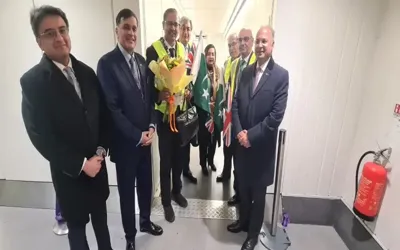 PIA direct flight to London lands at Heathrow Airport after six years