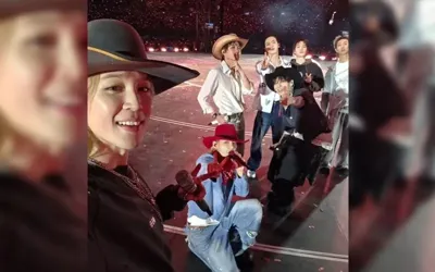 BTS lights up Mexico City as Jimin shares group photo