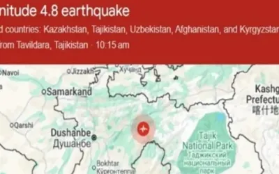 Earthquake jolts Dushanbe, no casualties reported