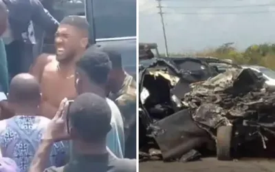 Boxing star Anthony Joshua survives tragic Nigerian car crash