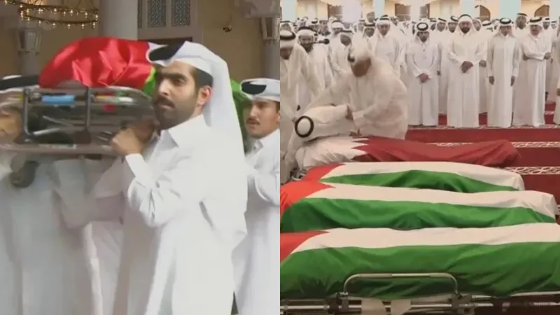 Doha attack victims buried with honors, Emir of Qatar joins funeral