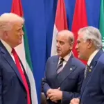President Trump meets PM Shehbaz at conclusion of Arab-Islamic Summit