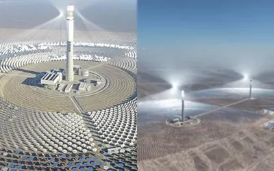 China builds Twin Solar Towers that generate power from sunlight and molten salt