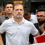 Rahul Gandhi detained during protest against vote theft