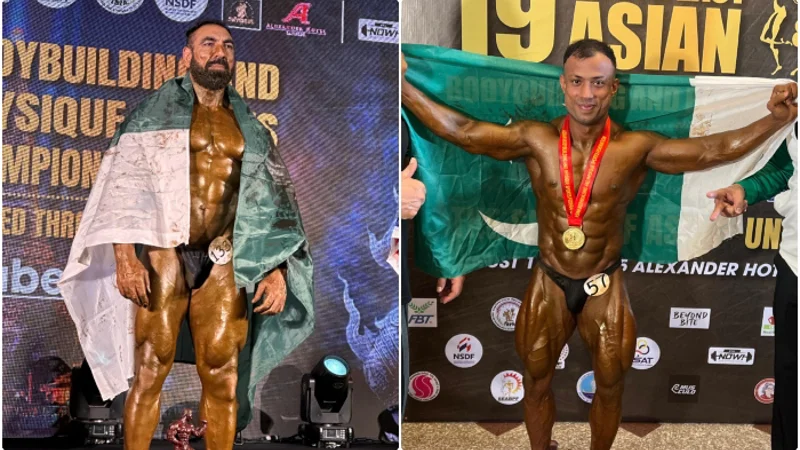 Pakistani bodybuilders secure two gold medals at Asian Championship