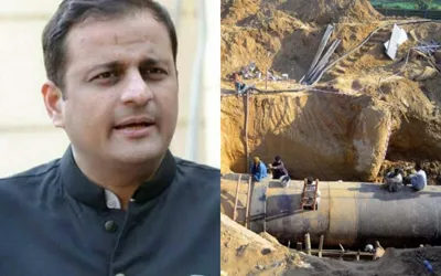 Karachi Mayor visits Gulshan Hadeed to review Water Supply lines
