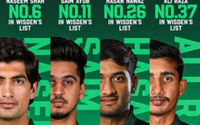 Wisden recognizes Pakistan’s rising stars in U-23 global rankings