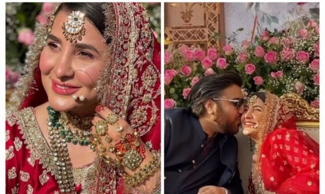 Saadain Imran Sheikh kisses Areeba Habib at Nikkah Ceremony, VIRAL VIDEO