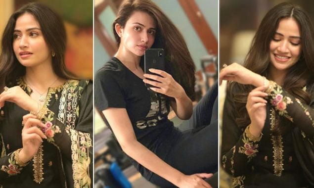 Sana Javed Looks Ravishing In Exquisite Black Dress