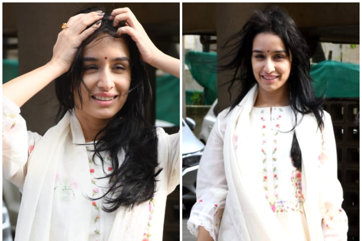 Shraddha Kapoor gives desi vibes in white kurta set