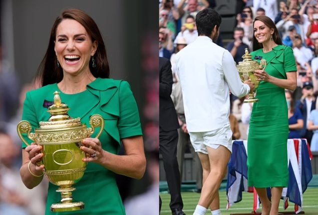 Kate Middleton draws attention as she delivers Carlos Alcaraz