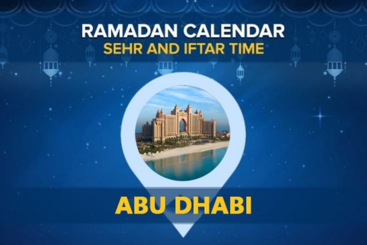 Abu Dhabi Ramadan Calendar 2025 Sehri & Iftar timing Abu Dhabi