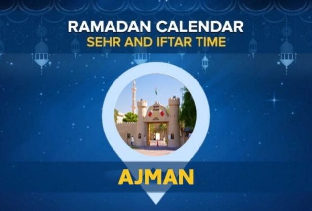 ramadan timing ajman