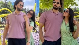 Ayeza Khan and Danish Taimoor shares latest elegant photos