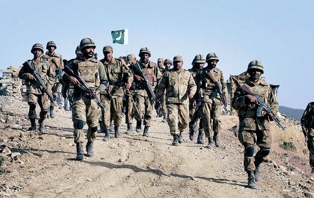 Five terrorists killed, three soldiers martyred in Bajaur district