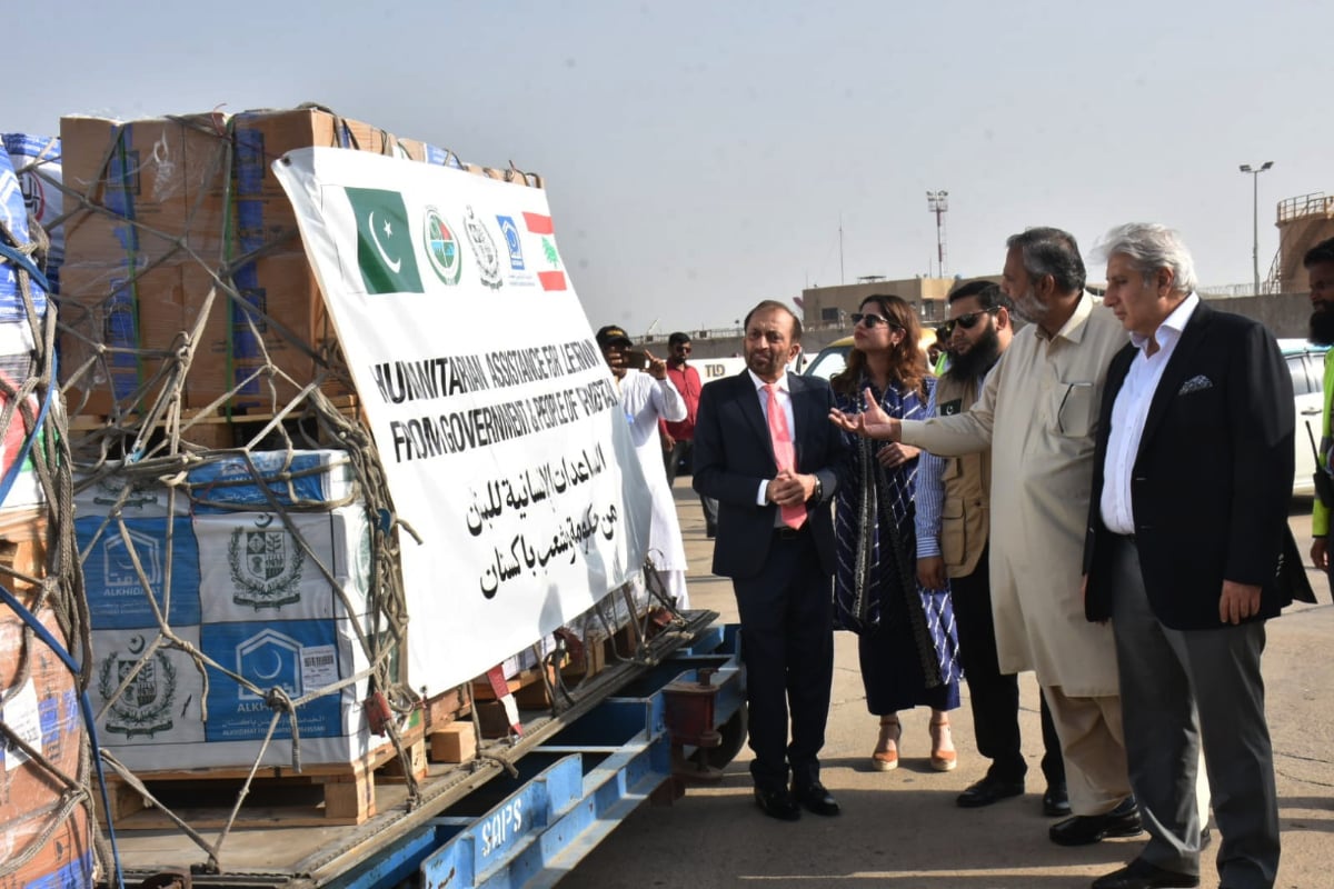 NDMA continues to provide humanitarian aid to Palestine, Lebanon