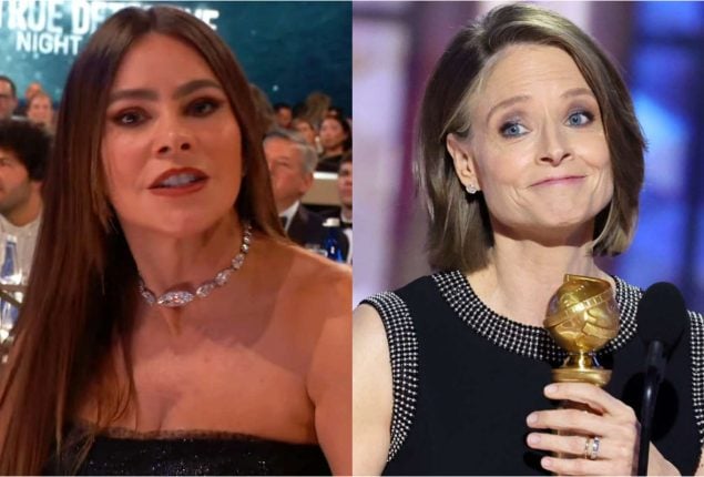 Golden Globes 2025: Sofia Vergara playfully heckles Jodie Foster after ...