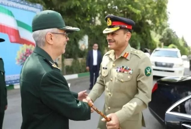 Iran’s military commander calls on COAS Syed Asim Munir