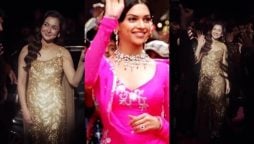 Hania Aamir re-creates Deepika Padukone’s iconic scene from ‘Om Shanti Om’