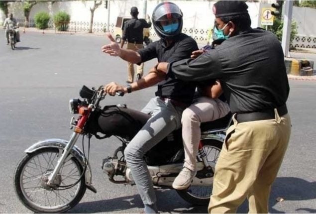 Commissioner Karachi imposes ban on pillion riding in city